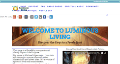 Desktop Screenshot of luminousliving.com