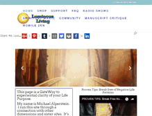 Tablet Screenshot of luminousliving.com